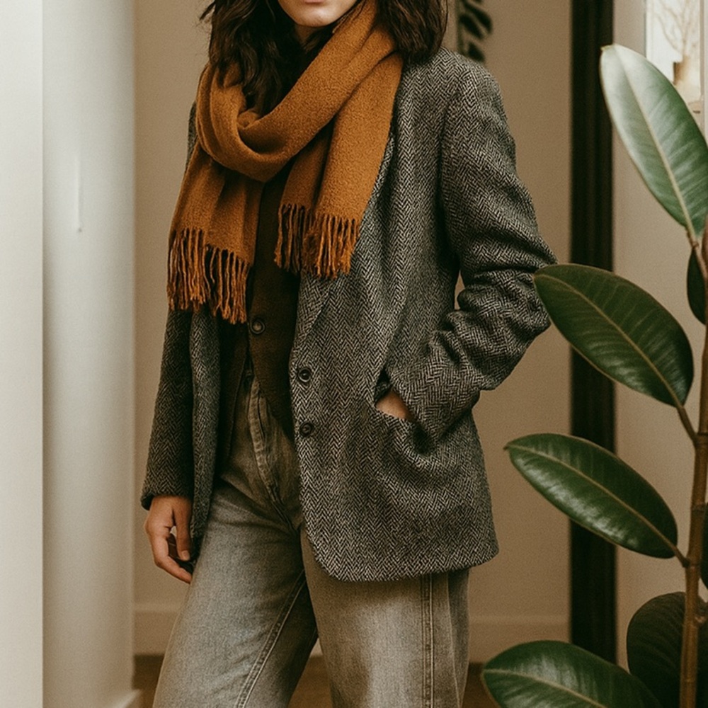 Vintage Wool Boyfriend Blazer